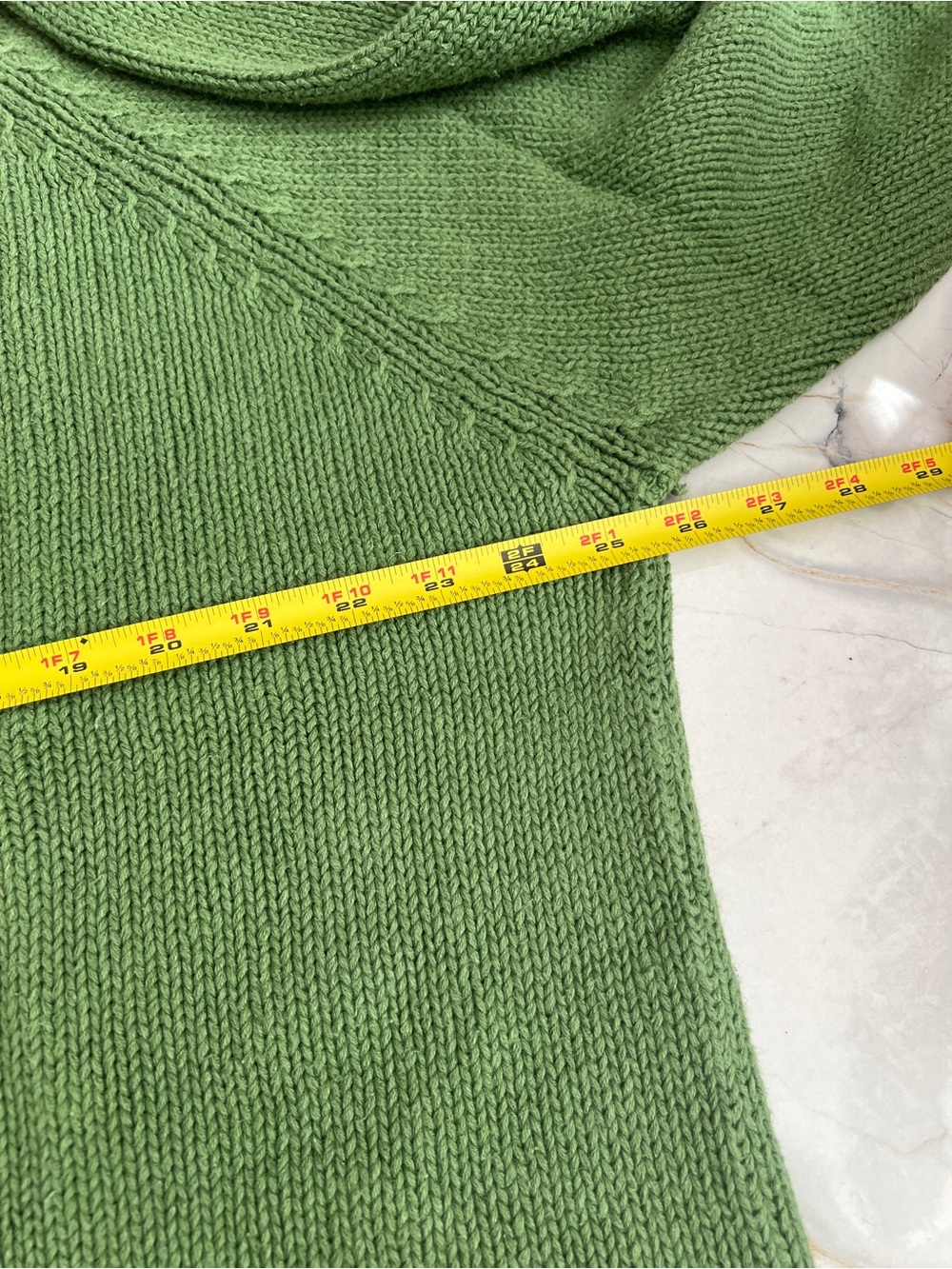 J.Crew Green Turtleneck Sweater Size XL linen cotton blend - Picture 7 of 8